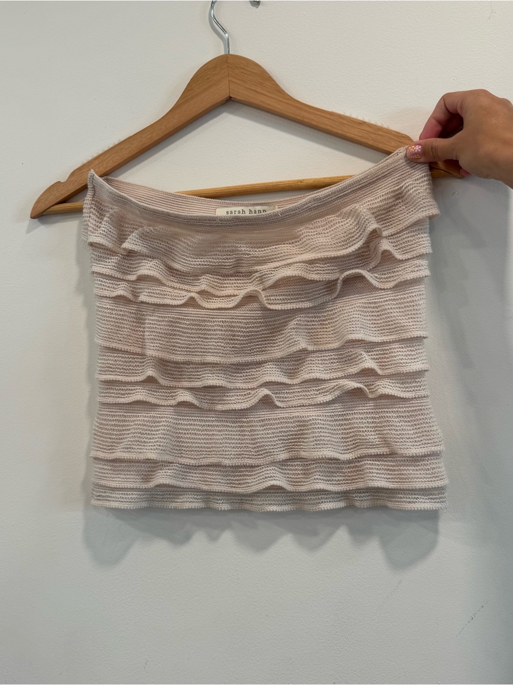 Anthropologie Sara Hann Ruffle Tube Top Strapless